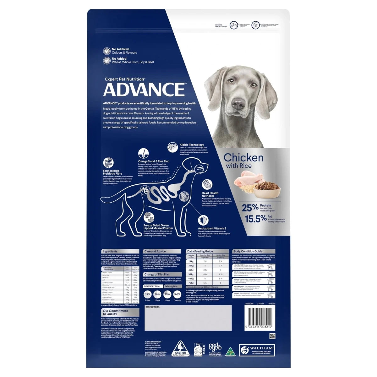 Advance Adult Dry Dog Food - Large Breeds - Chicken - Ready Steady Pets