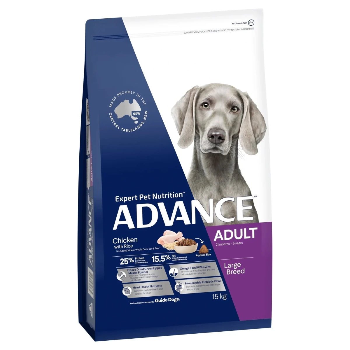 Advance Adult Dry Dog Food - Large Breeds - Chicken - Ready Steady Pets