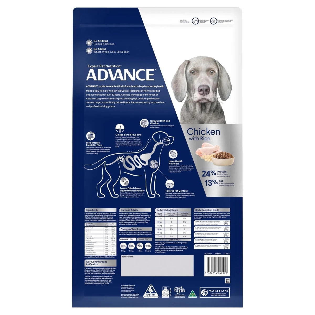 Advance Adult Dry Dog Food - Large Breeds - Healthy Ageing - Ready Steady Pets
