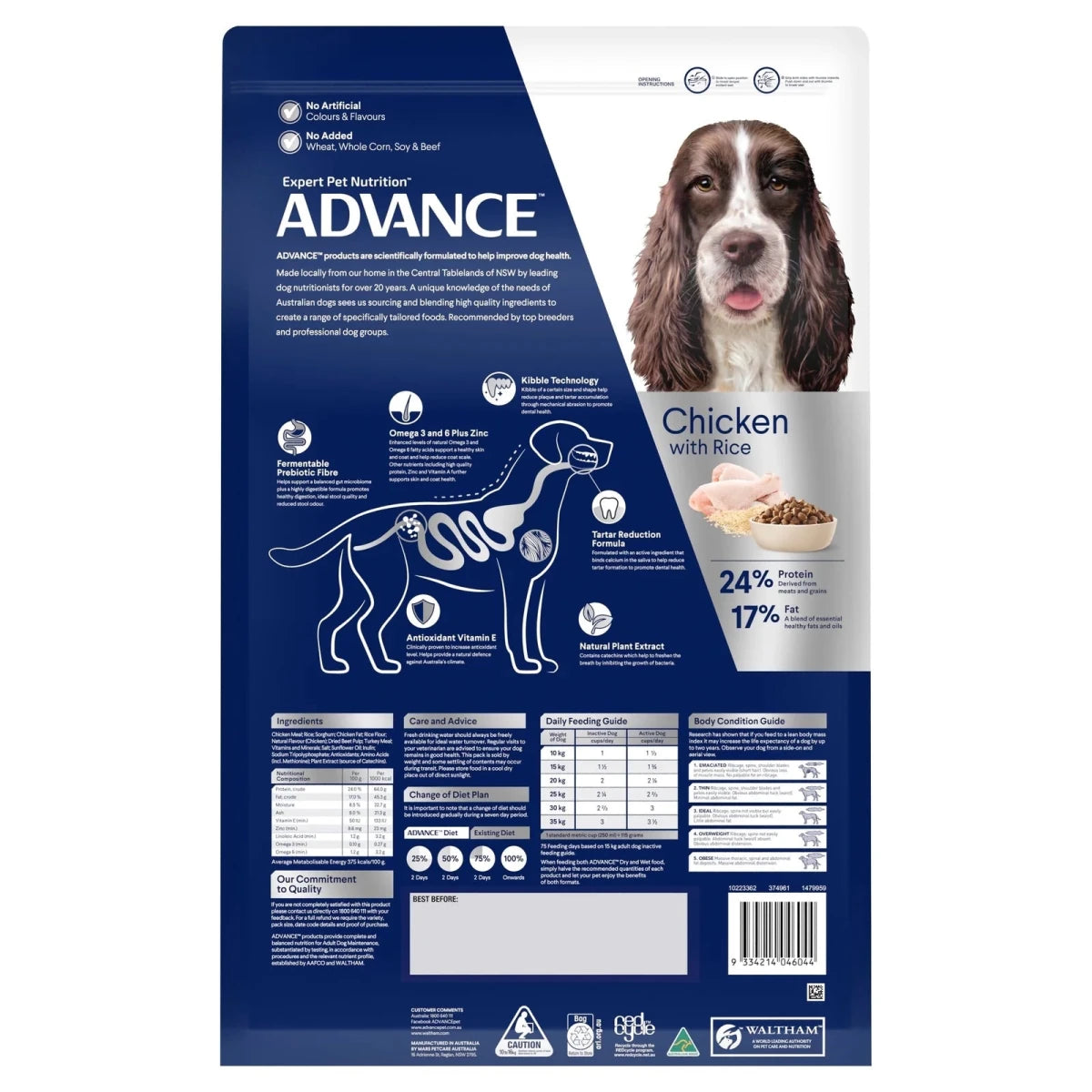Advance Adult Dry Dog Food - Medium Breeds - Triple Action Dental Care - Ready Steady Pets