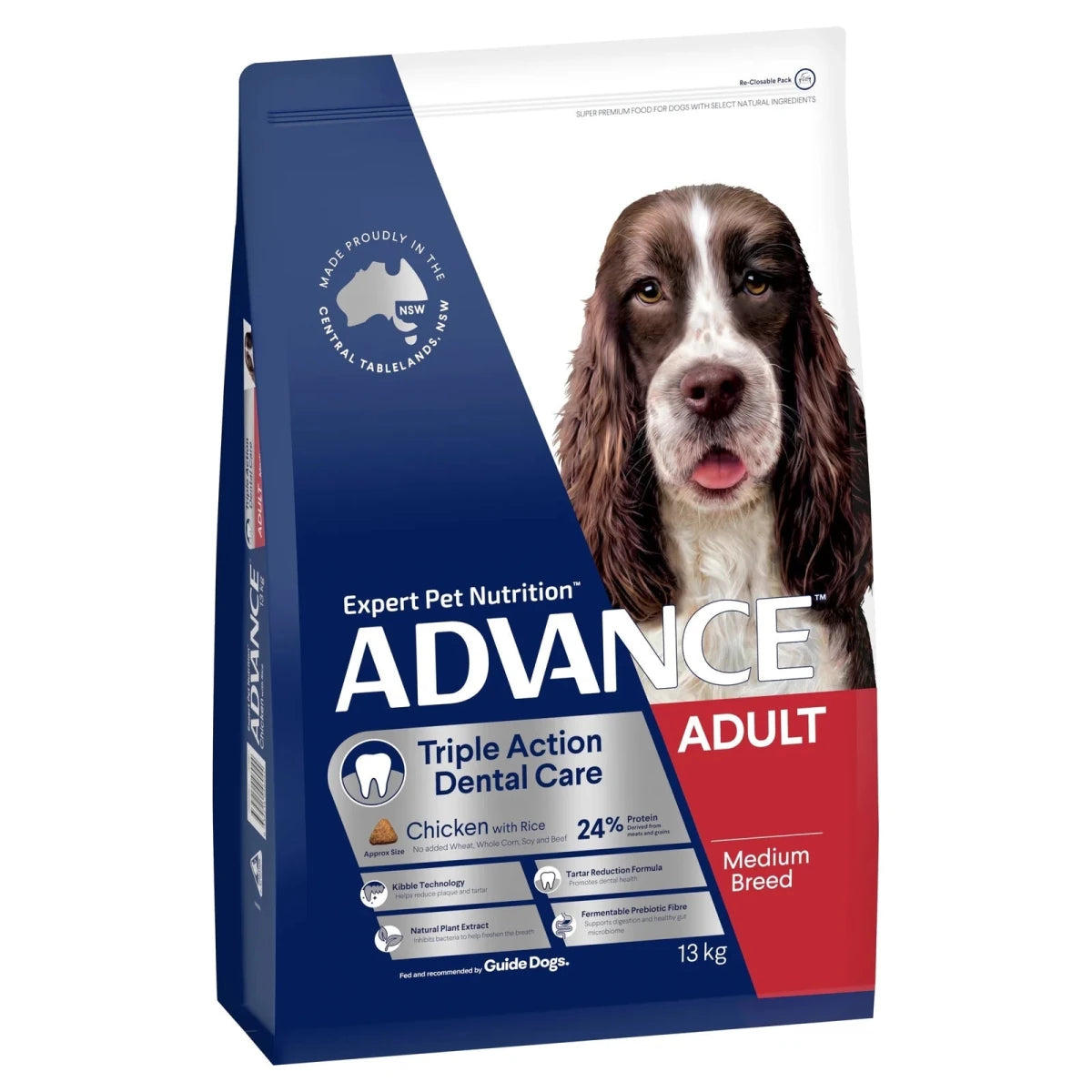 Advance Adult Dry Dog Food - Medium Breeds - Triple Action Dental Care - Ready Steady Pets