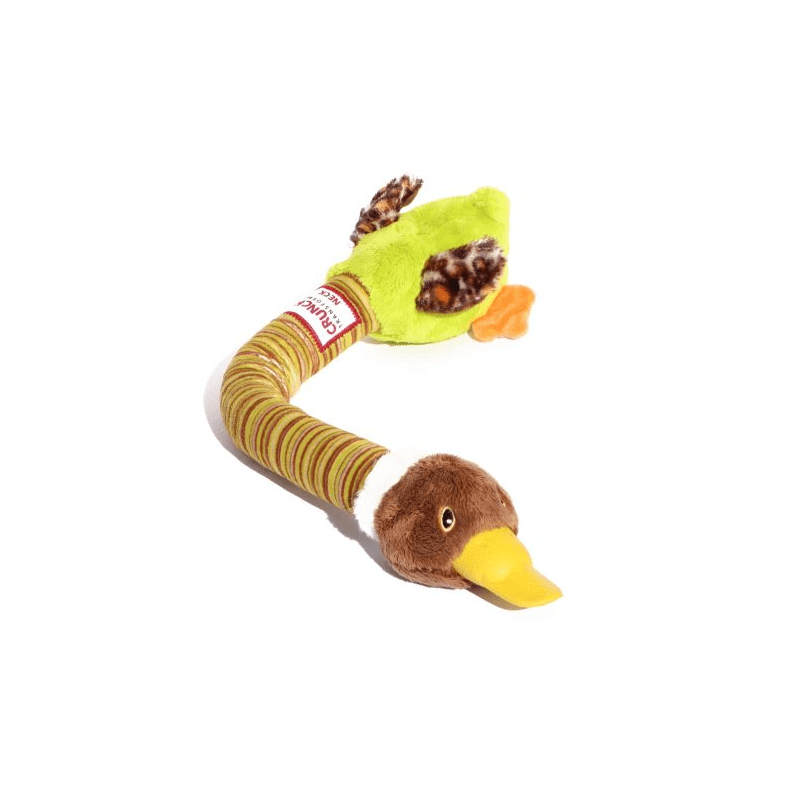 GiGwi Crunchy Neck Plush Duck Dog Toy - Ready Steady Pets