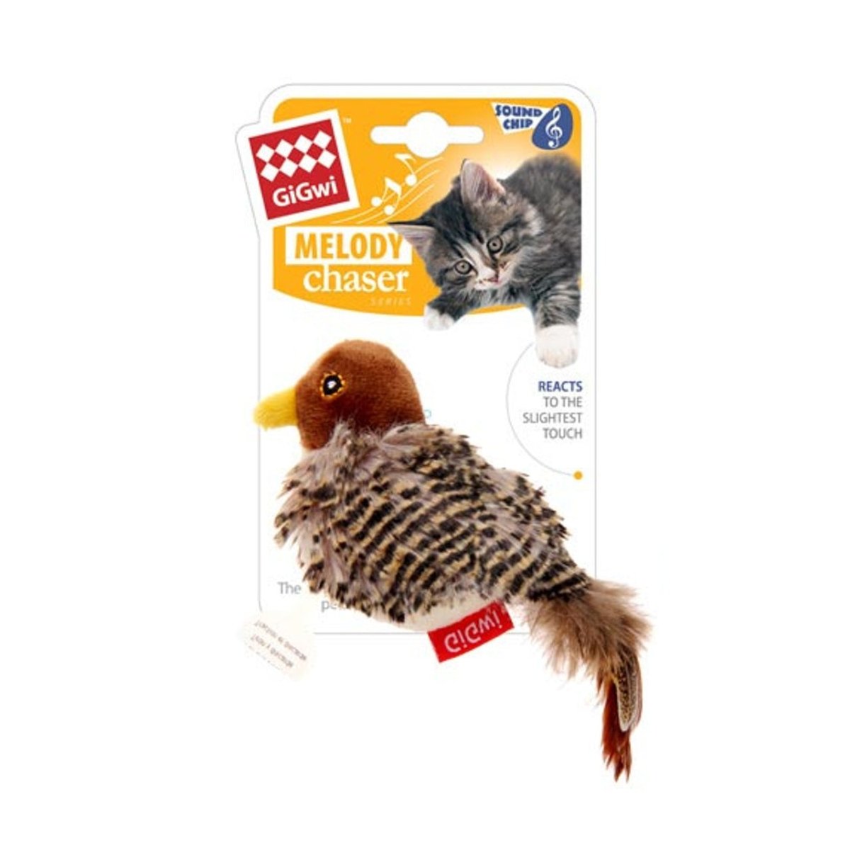 GiGwi Melody Chaser Bird Cat Toy - Ready Steady Pets