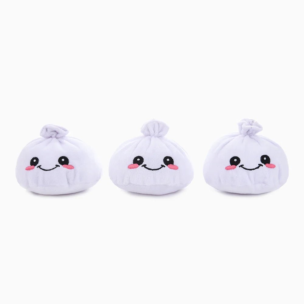 Hugsmart Food Party Soup Dumplings Plush Dog Toy Set - Ready Steady Pets