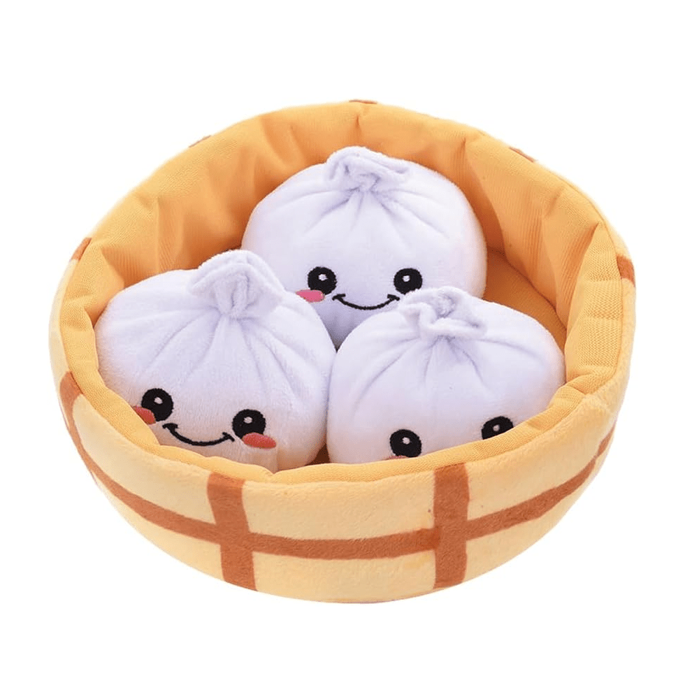 Hugsmart Food Party Soup Dumplings Plush Dog Toy Set - Ready Steady Pets
