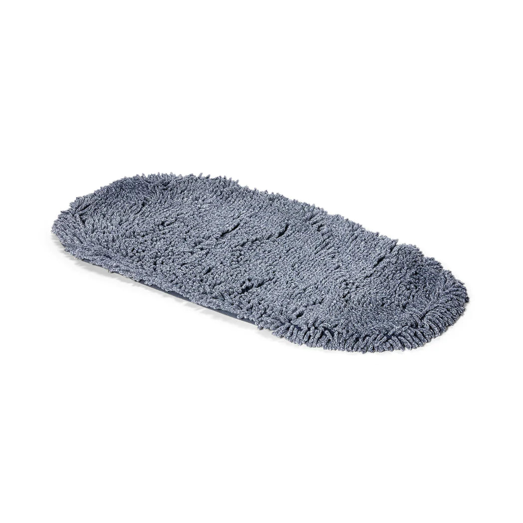 Grey Snooza microfiber pet drying towel on a white background