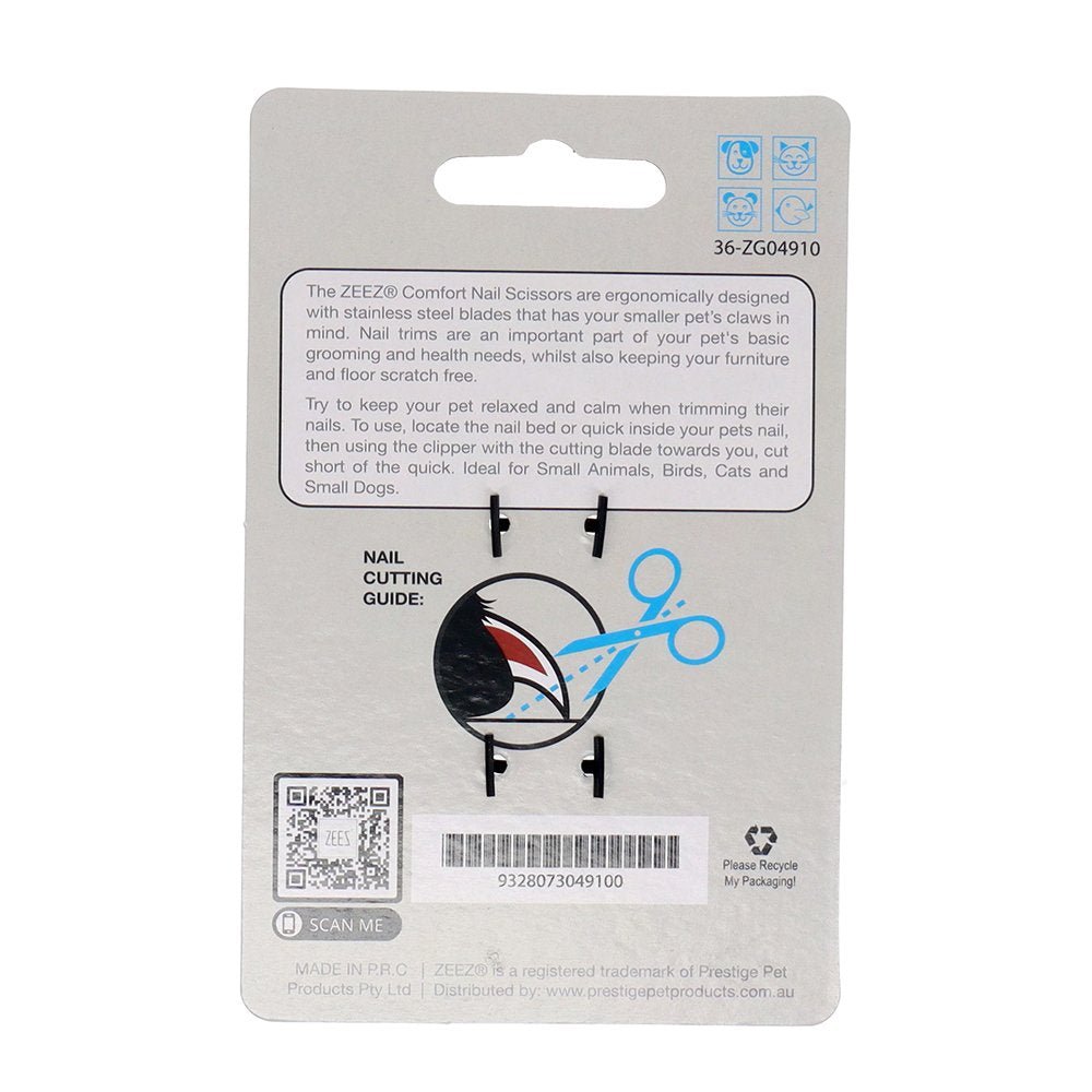 ZEEZ Comfort Nail Scissors - Ready Steady Pets