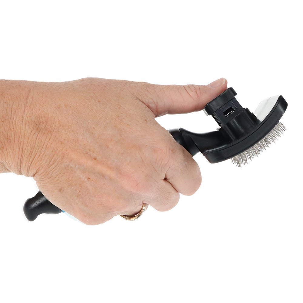 ZEEZ Comfort Self Cleaning Slicker Brush - Ready Steady Pets
